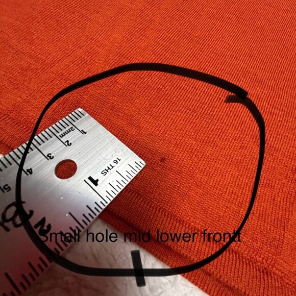 Pursuits. ltd Fine Italian Merino Wool Turtleneck Sweater Womens Small Orange - Picture 9 of 10